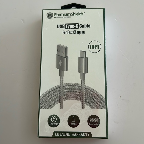 USB Type - C Cable for Fast Charging - 10 ft.  -  Sealed. - Picture 5 of 5